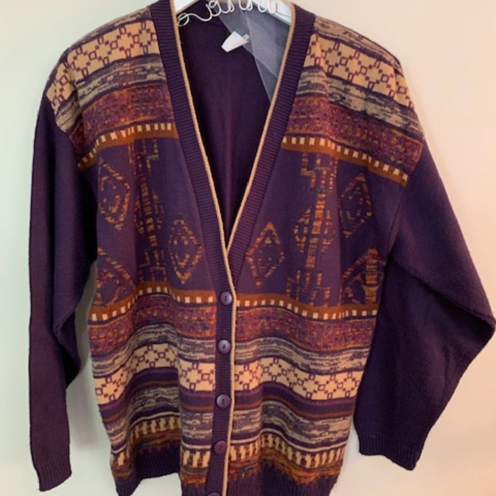 Vintage Oversized Boyfriend Sweater-Size M/L